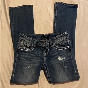 Vigoss Women's Dark Blue Boot Cut Jeans